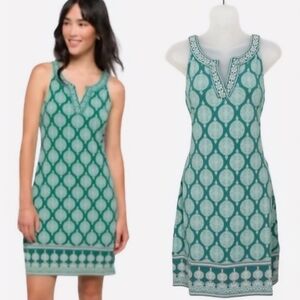 Magnolia Green Patterned Mini Dress